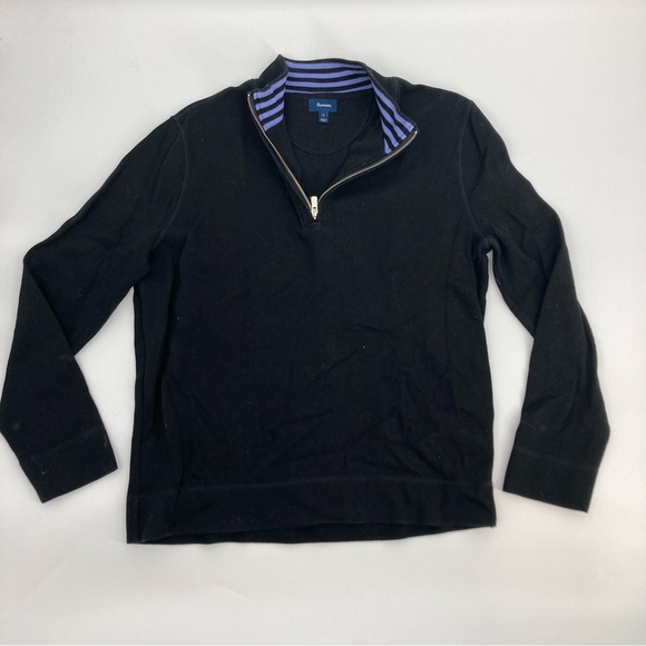 Faconnable Cotton Half Zip - Size Large - Picture 2 of 7